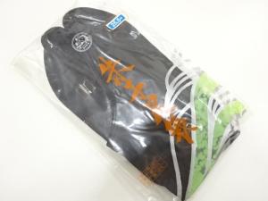 未使用品　黒足袋(25.5センチ・4枚コハゼ)